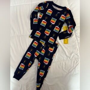 Moon & Back by Hanna Andersson 2-piece Long Sleeve Organic Cotton Pajama Set 2T